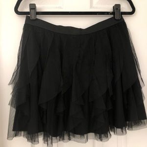 LC Lauren Conrad Black Tulle Skirt- Size Medium